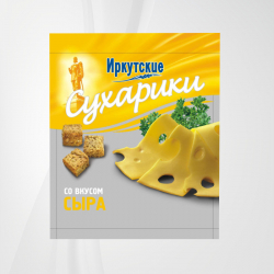 Сухарики-гренки "Иркутские" со вкусом сыра 110 гр
