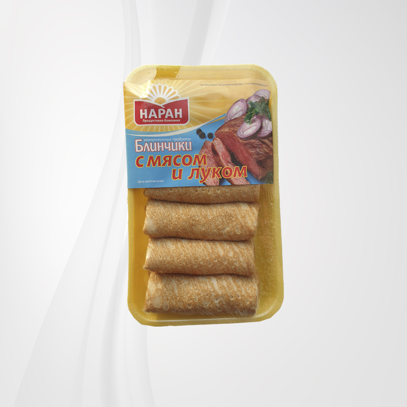 Блинчики с мясом и луком жареным 420гр.